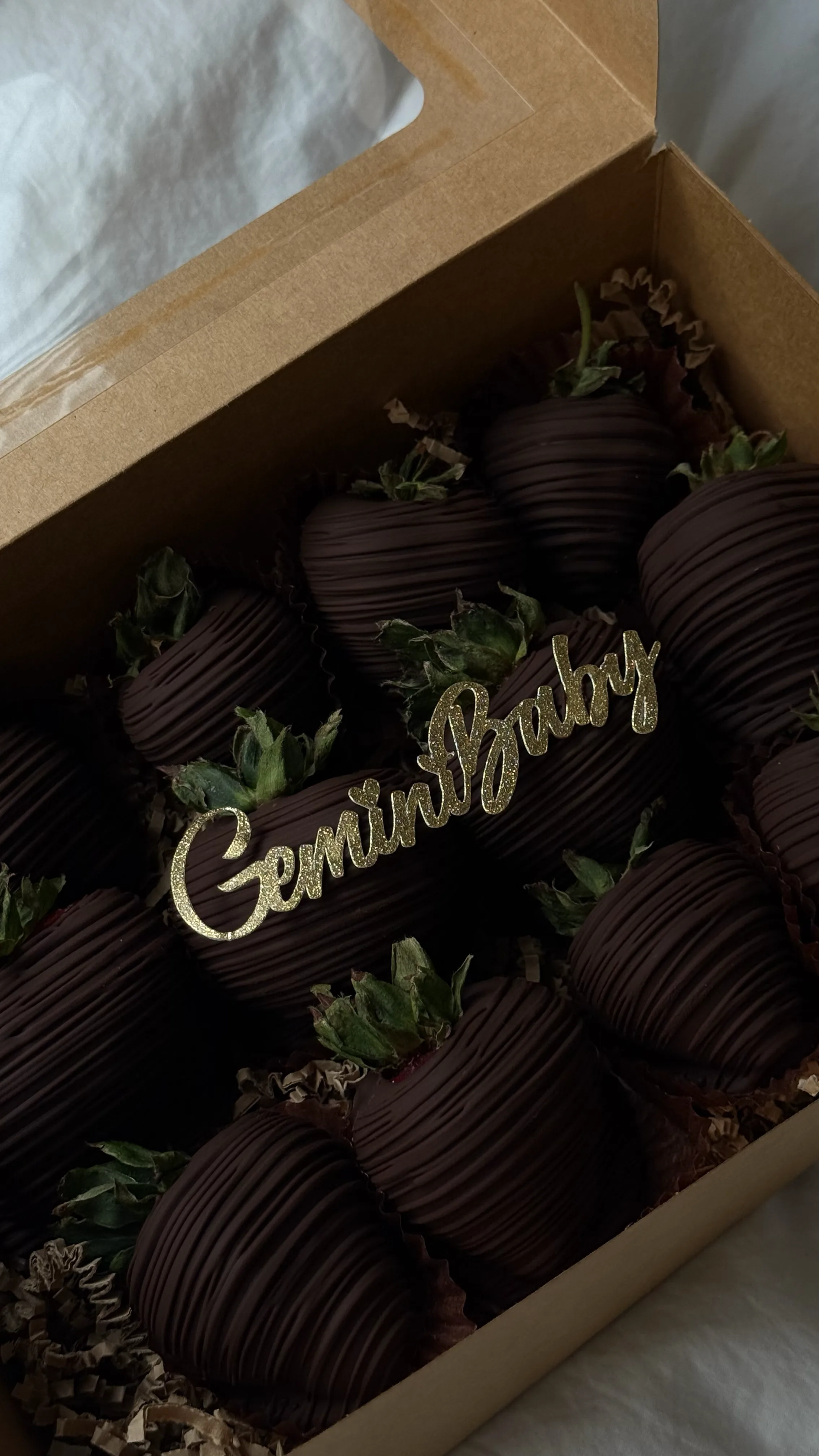 White and milk chocolate strawberries